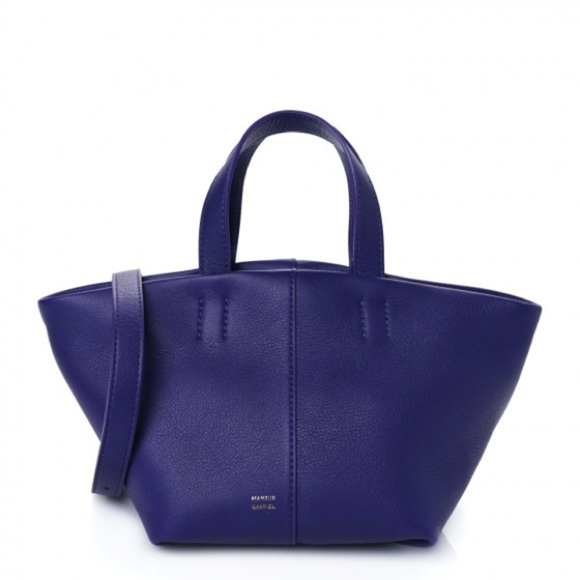 Mansur Gavriel purple Mini Tulipano top handle crossbody tote bag NWOT - Picture 3 of 15